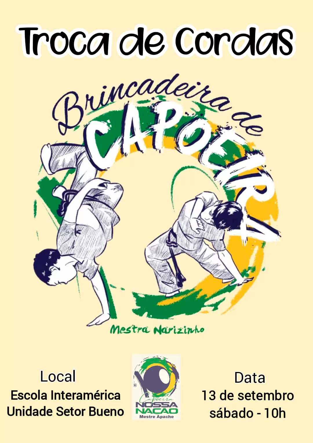Troca de Cordas, Brincadeira de Capoeira