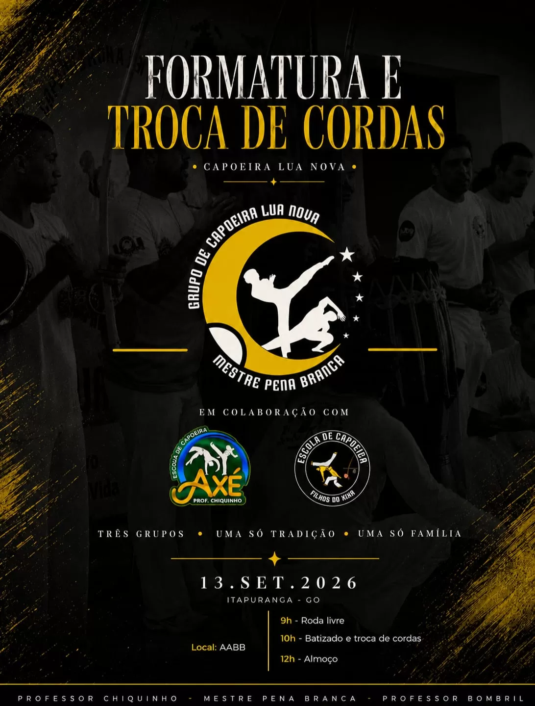 Cartaz da notícia Formatura e Troca de Cordas - 13/09/2026