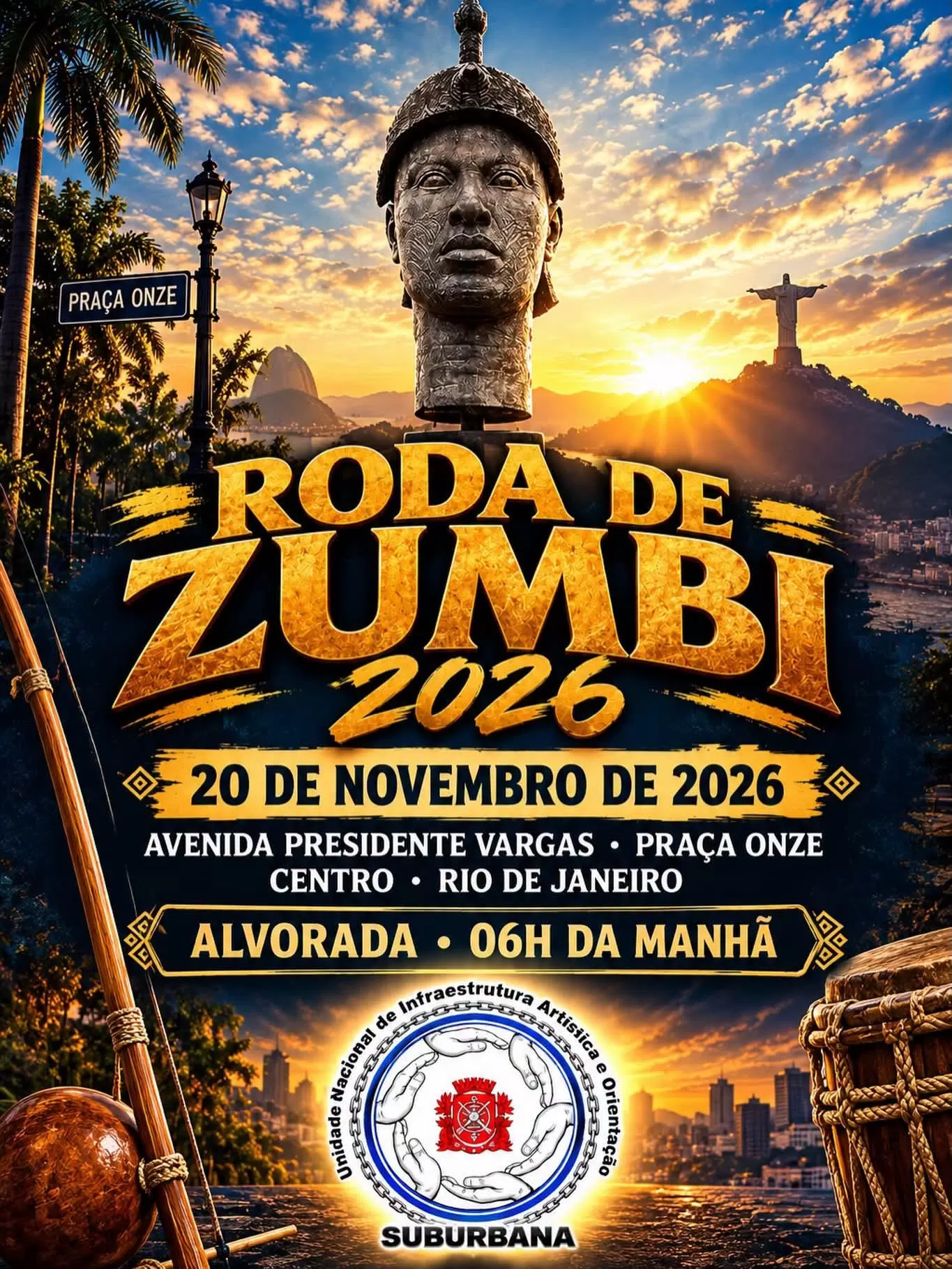 Cartaz da notícia Roda de Zumbi - 20/11/2026