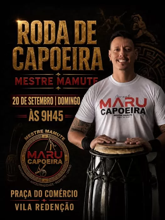Cartaz da roda Roda de Capoeira