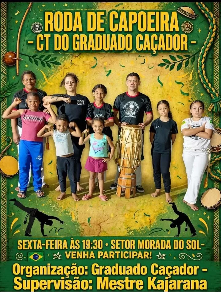 Cartaz da roda Roda de Capoeira