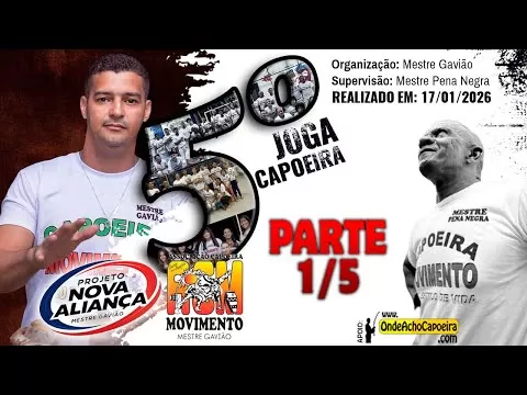 Cartaz do vídeo: 17/01/2026 - 5º Joga Capoeira - Parte 1/5